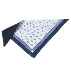 1402M-2 - Bandana Âncora - M - Azul - 49X25 cm