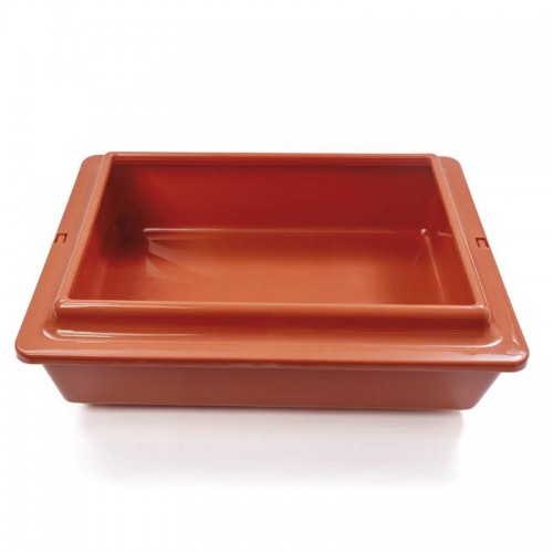 BANDEJA HIGIÊNICA RETANGULAR COM BORDA 