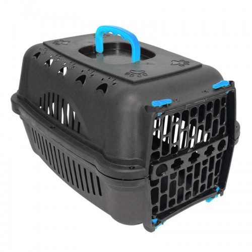 CAIXA TRANSP 1 BLACK AZUL 45X32X27 CM