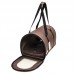 Bolsa redonda - N.º 2 - Nylon 600 - Marrom - 45X26X30 cm