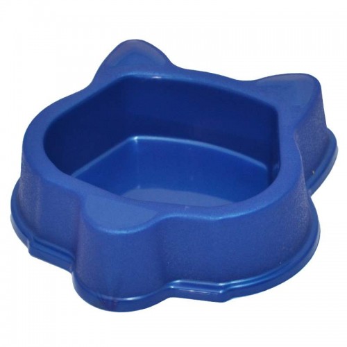 Comedouro Cat para gatos - Perolizado - Azul - 160 ml