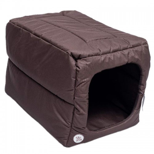 Cama Túnel - nylon 600 - P - marrom - 44X27X27 cm