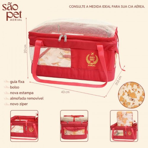 BOLSA AERIALPET-AZ VM 43X31,5X20CM