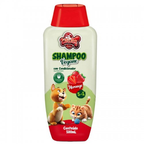 SHAMPOO VEGANO 5X1 MORANGO 500 ML